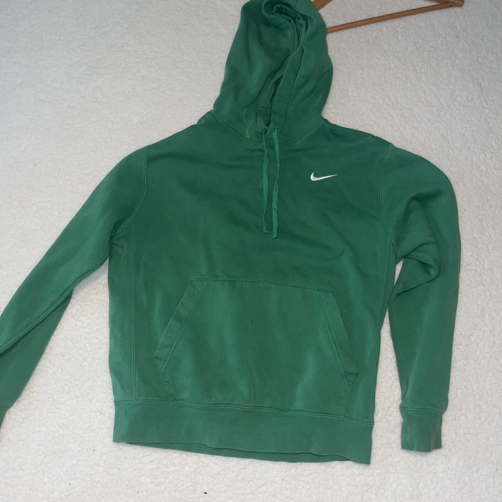 Nike Right center swoosh Y2K  Vtg Club Pullover Hoodie Green‎ Men S CJ1611-315
